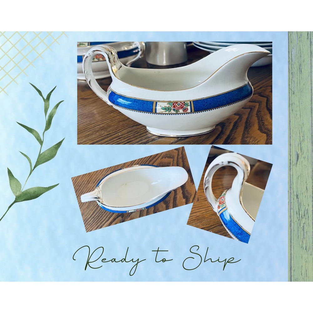 Elegant English Bone China Gravy Boat by Allertons Ltd. - Tableware Collectible